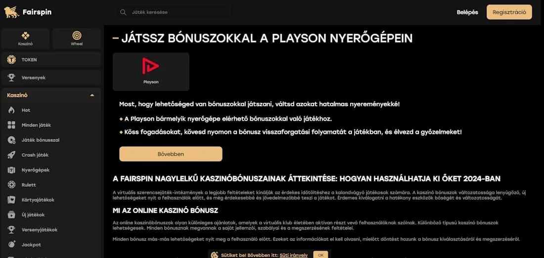 A regisztrációs promóció forgasd meg a tárcsákat
